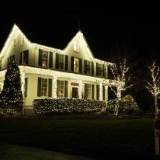 Christmas lighting installation